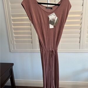 Peruvian Connection Mauve Knit Dress